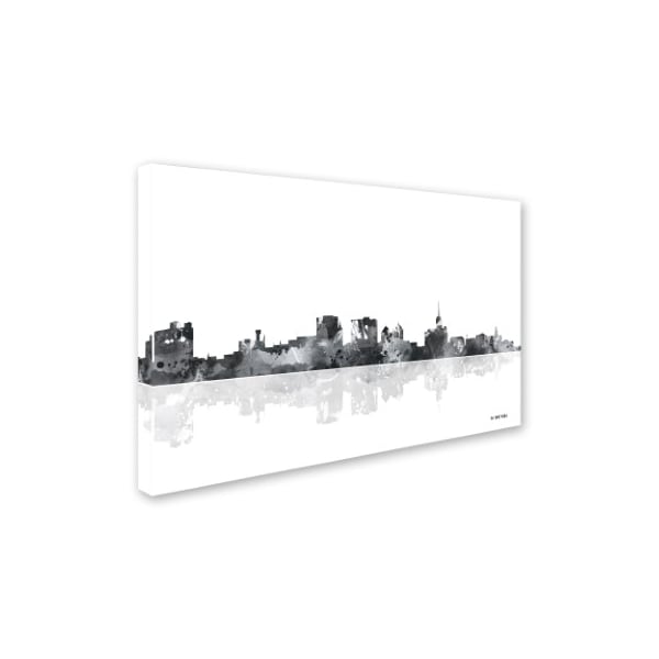 Marlene Watson 'Buffalo New York Skyline BG-1' Canvas Art,16x24